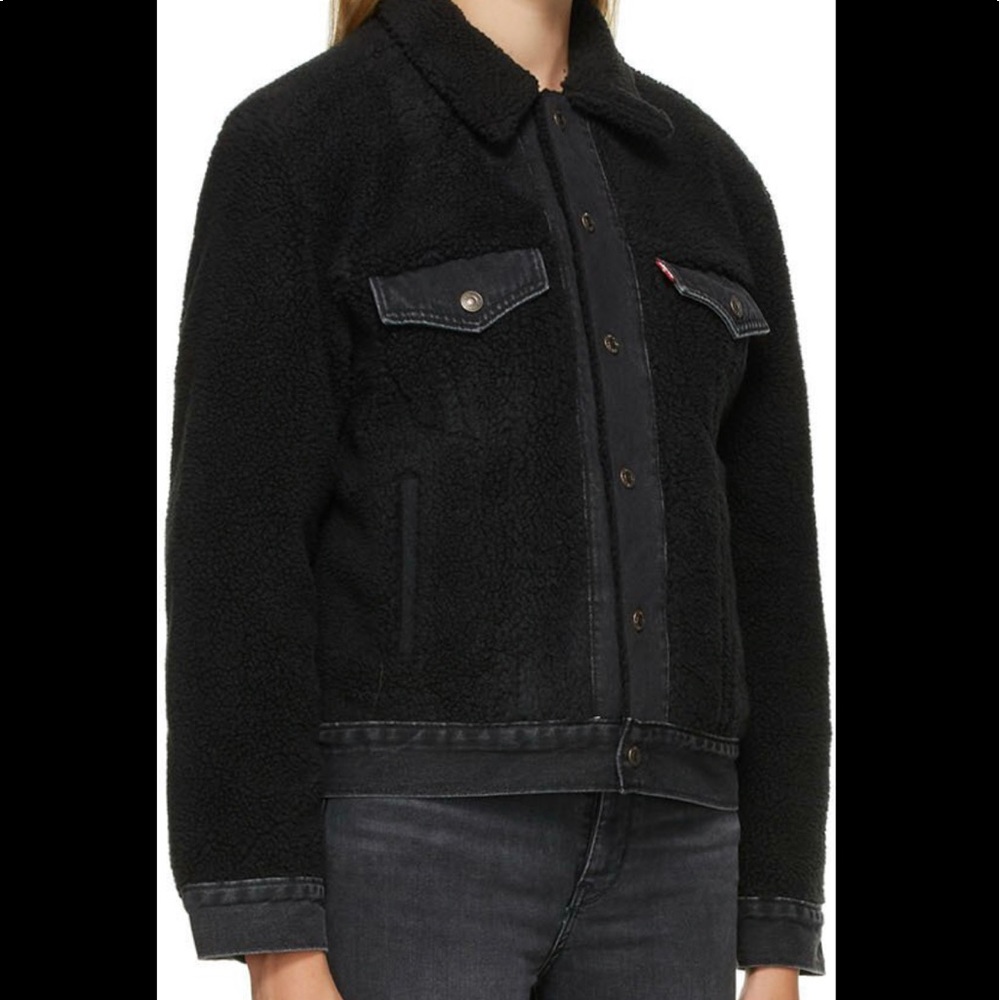 LEVI'S EX BF SHERPA JACKET